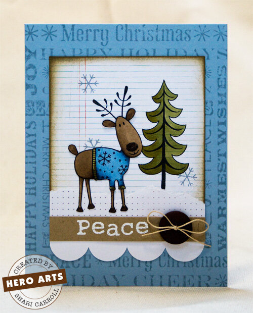 Reindeer with Sweater by Shari Carroll