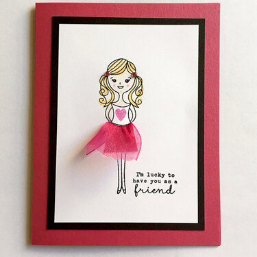 I'm Lucky to Have You as a Friend by Sally traidman for Hero Arts