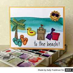 To the Beach! by Sally Traidman for Hero Arts