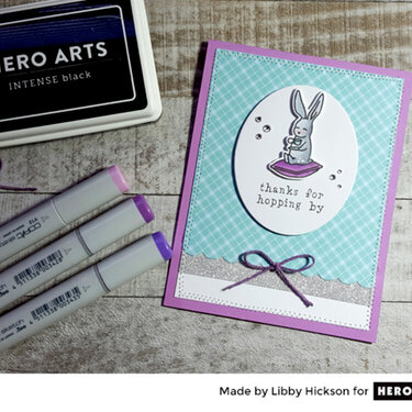 Thanks for Hopping By by Libby Hickson for Hero Arts