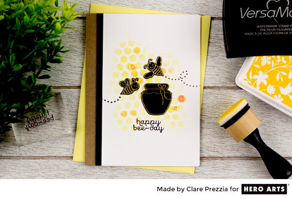 Happy Bee-Day by Clare Prezzia for Hero Arts