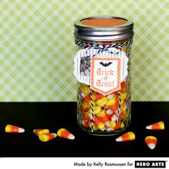 Trick-or-Treat Candy Jar  By Kelly Rasmussen
