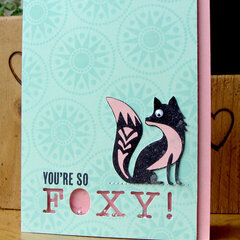 Foxy Shaker Card  By Lucy Abrams