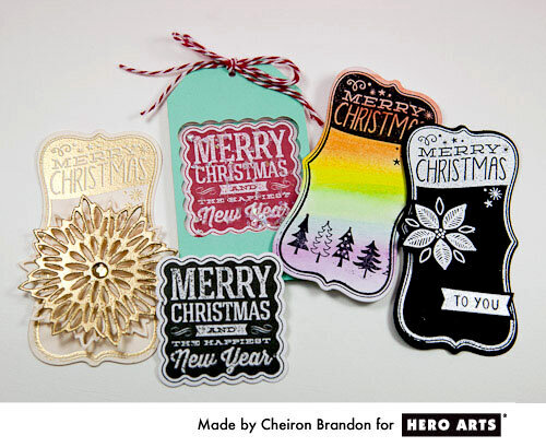 Merry Christmas Tags by Cheiron Brandon for Hero Arts