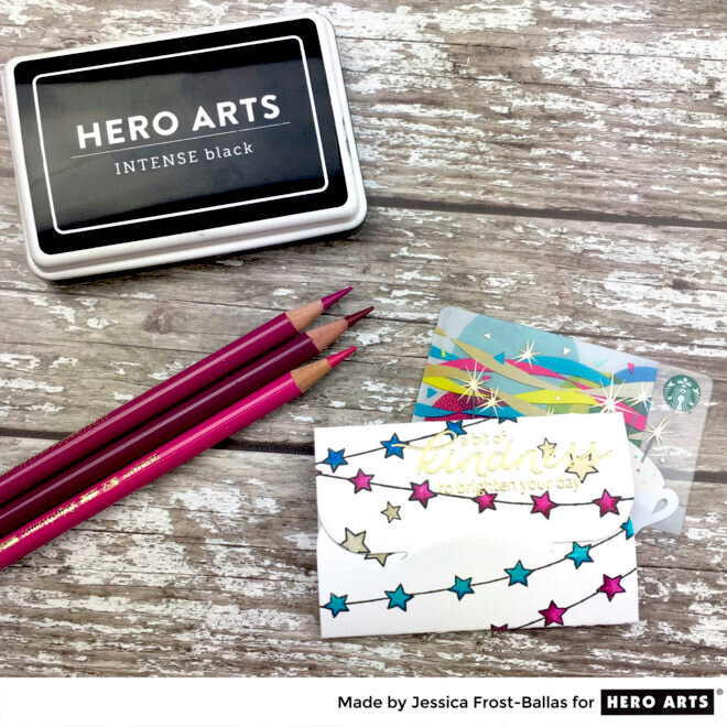 Star Mini Gift Card Mailer by Jessica Frost-Ballas for Hero Arts