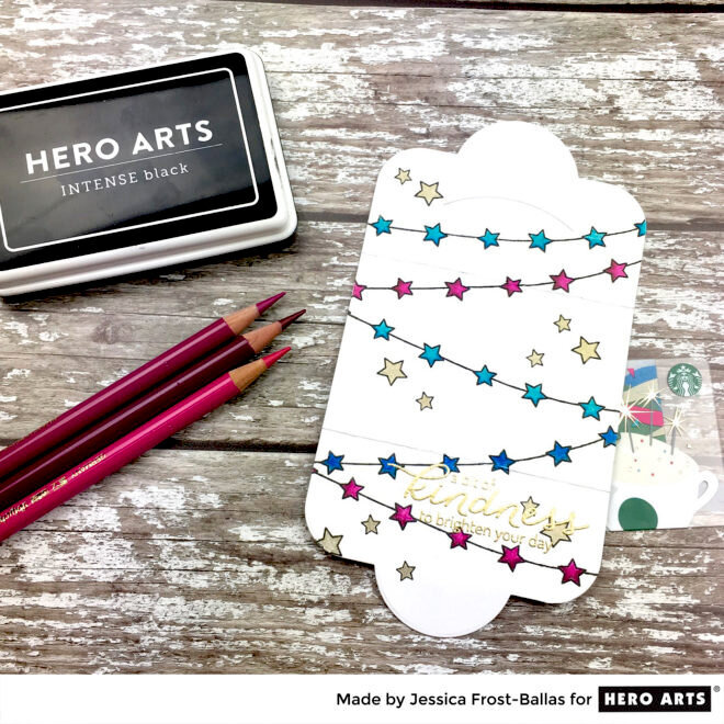 Star Mini Gift Card Mailer by Jessica Frost-Ballas for Hero Arts