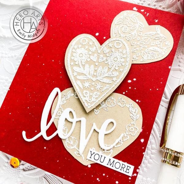 Love You More Handmade Card