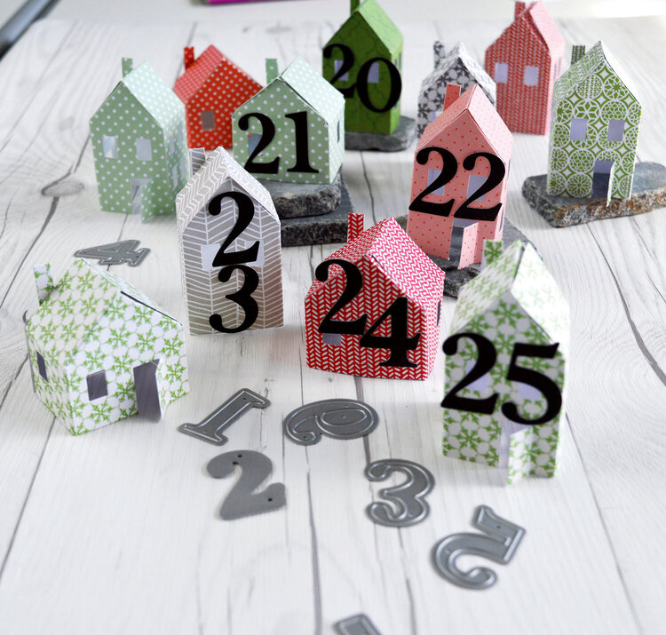 Create Your Own Tiny Houses for Advent Calendars