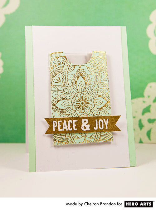 Peace &amp; Joy Gift Card Holder by Cheiron Brandon for Hero Arts