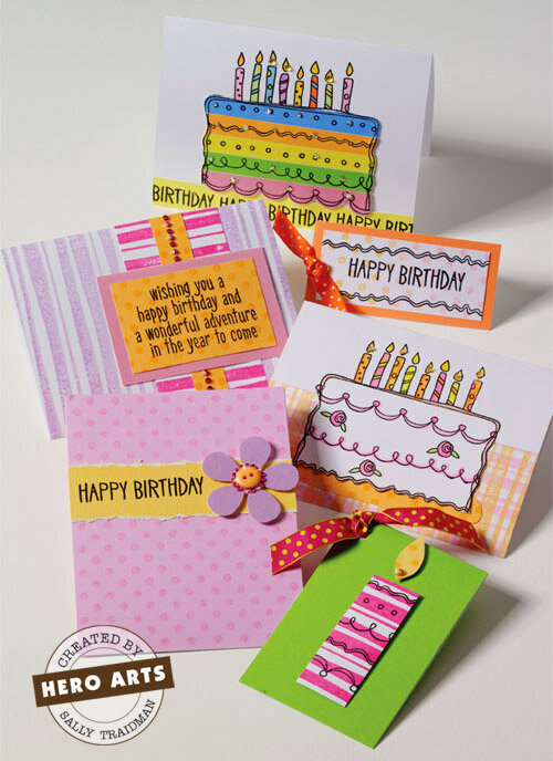 Happy Birthday Cards by Sally Traidman