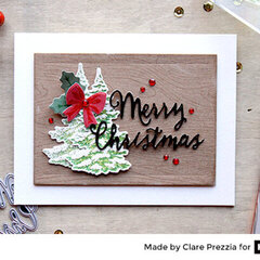 Snowy Trees Card by Clare Prezzia