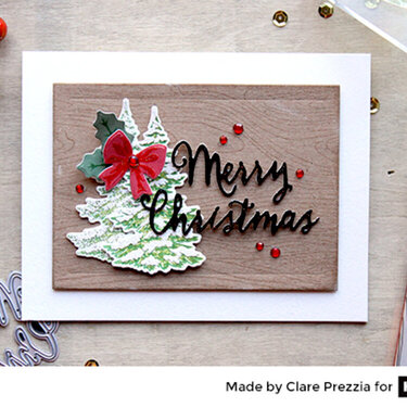 Snowy Trees Card by Clare Prezzia