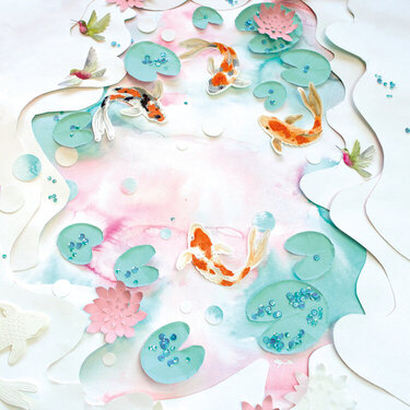 Spring Inspiration from Hero Arts featuring Paper Layering and Color Layering techniques