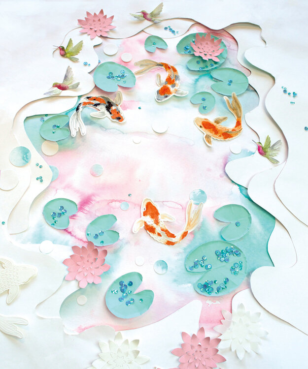 Spring Inspiration from Hero Arts featuring Paper Layering and Color Layering techniques