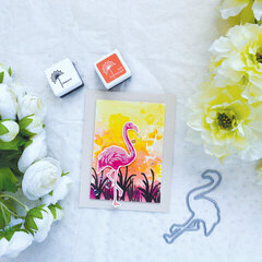 Color Layering Flamingo Card by Yana Smakula