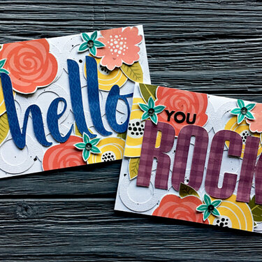Hello Card &amp; You Rock Card *Jillibean Soup*