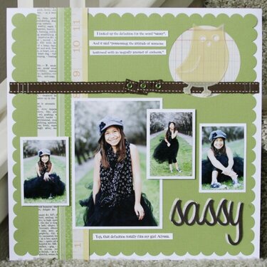 Sassy *Making Memories Slice Project*