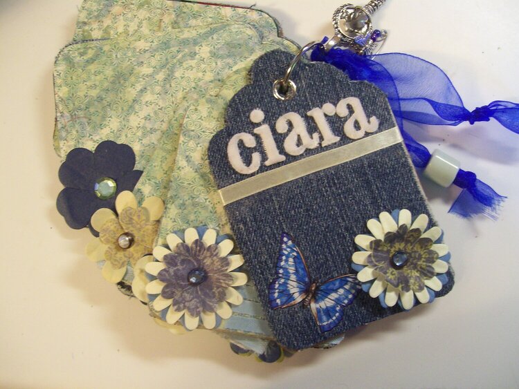 ciara&#039;s blue jean dreams tag book