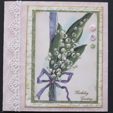 Lilly of the Valley Card