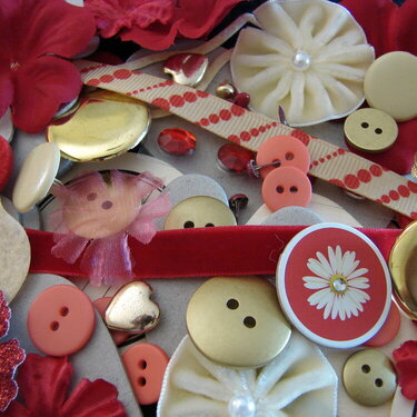 Hot Hot Hot Red embellishment kits