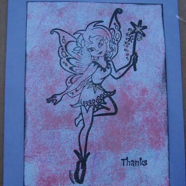 Fairy Princess Thank you card