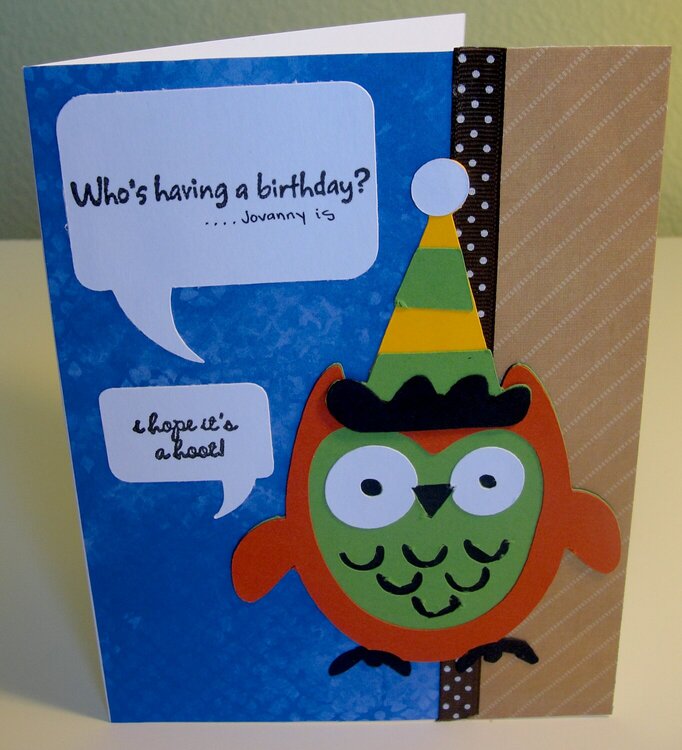 Owl b-day card
