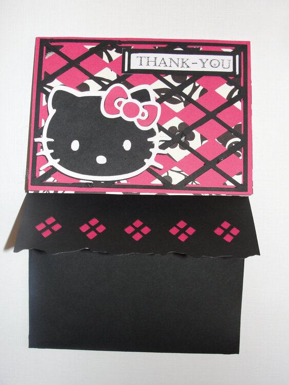 MAC inspired Hello Kitty Card and Enevelope