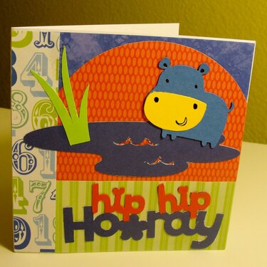 Hip hip hooray b-day card