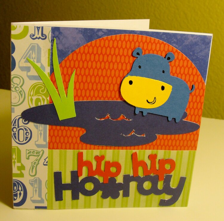Hip hip hooray b-day card
