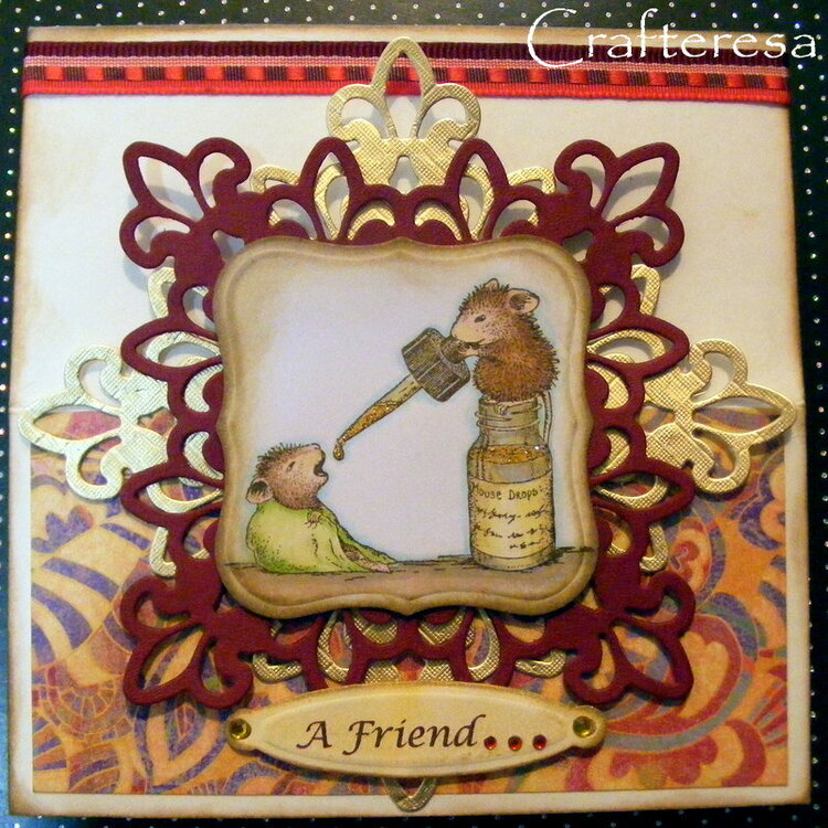 House Mouse easel card very cute a friend loves at all times