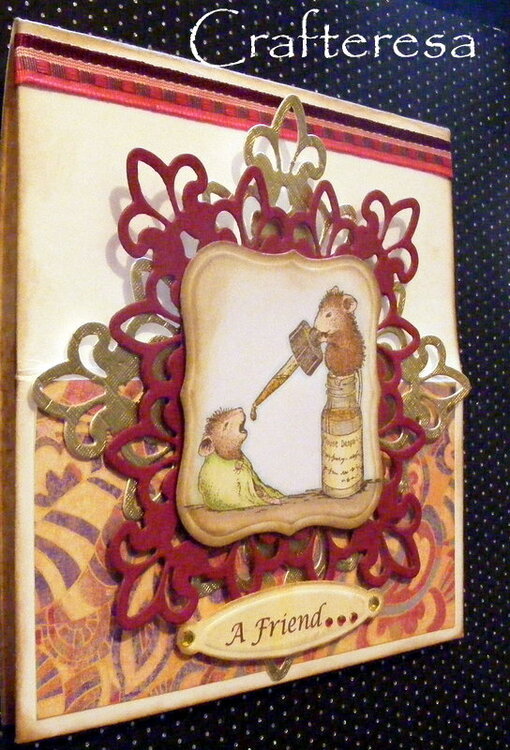 House Mouse easel card very cute a friend loves at all times