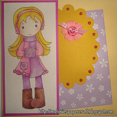 Winter Sonia in lilac and yellow