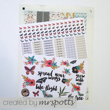 Butterfly Planner Stickers