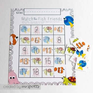 Fish Friends Counting Activity