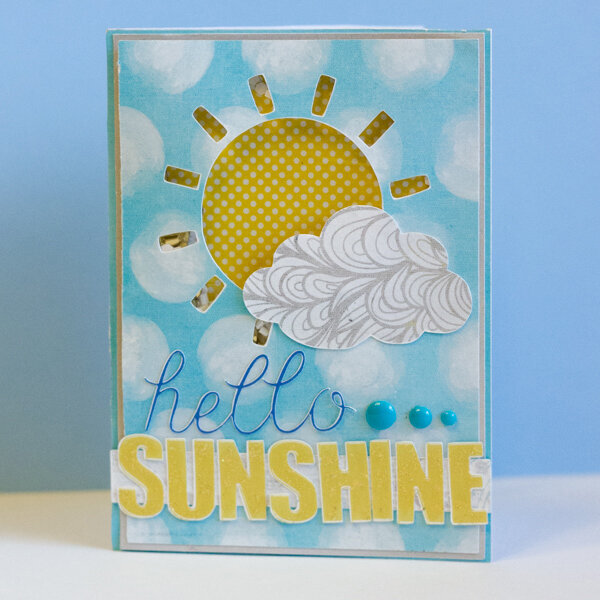 Hello Sunshine Shaker Card