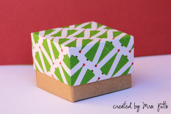 Origami Christmas Box no 1