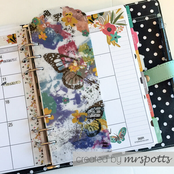 Vellum Bookmark for Planner