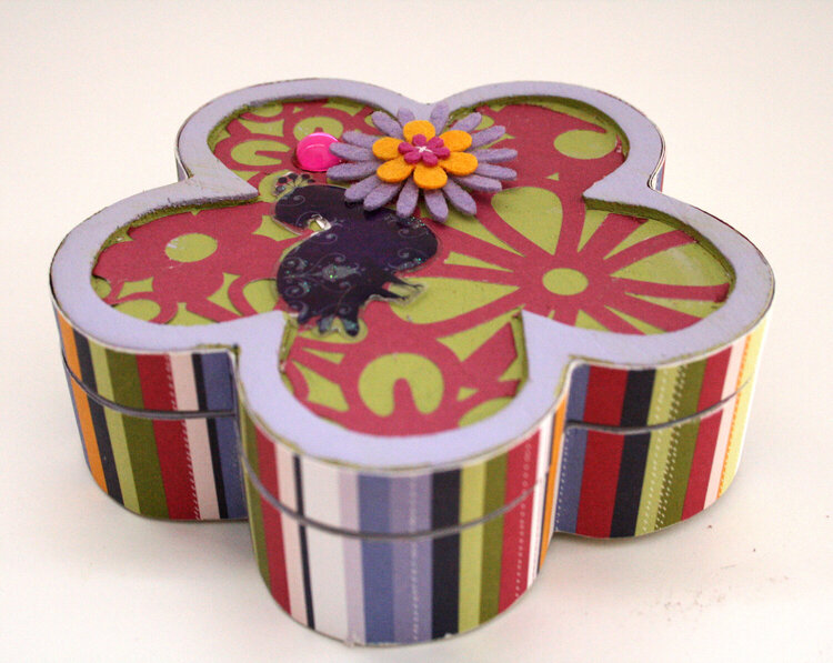 Boxed Accordian Card - LYB &#039;Zinnia&#039;