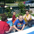 Jeanette,Jason, Wendy, Isaac, and Jackson at Jason's Birthday Party