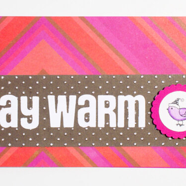 STAY WARM card