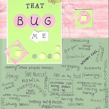 Things That Bug Me