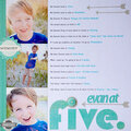 Evan at Five {STUDIO CALICO AUGUST KIT}