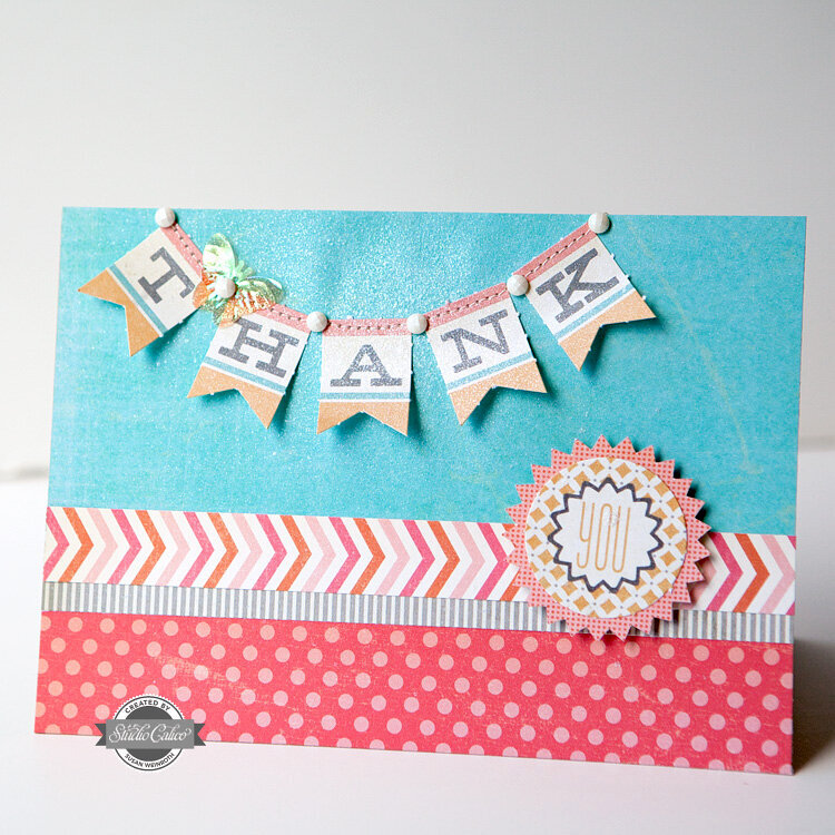 Thank You Card {STUDIO CALICO AUGUST KIT}