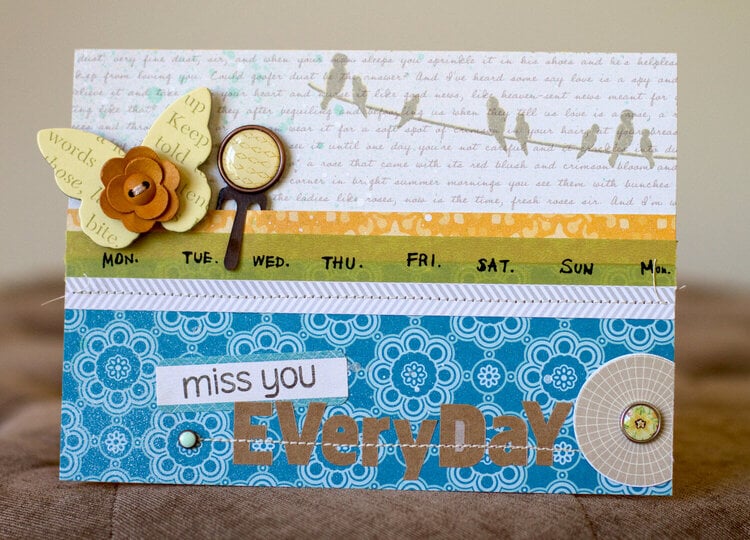 Miss You Card {Studio Calico Memoir!}