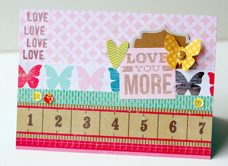 Love you more card {Studio Calico April Kit}