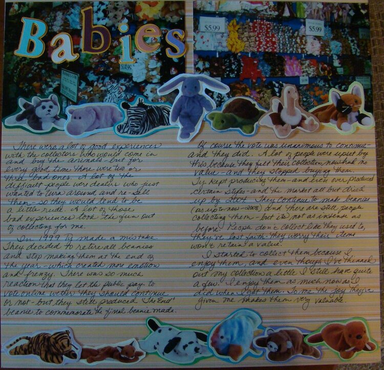 Beanie Babies Layout - Right