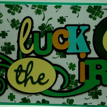 Luck O&#039; the Irish Sign