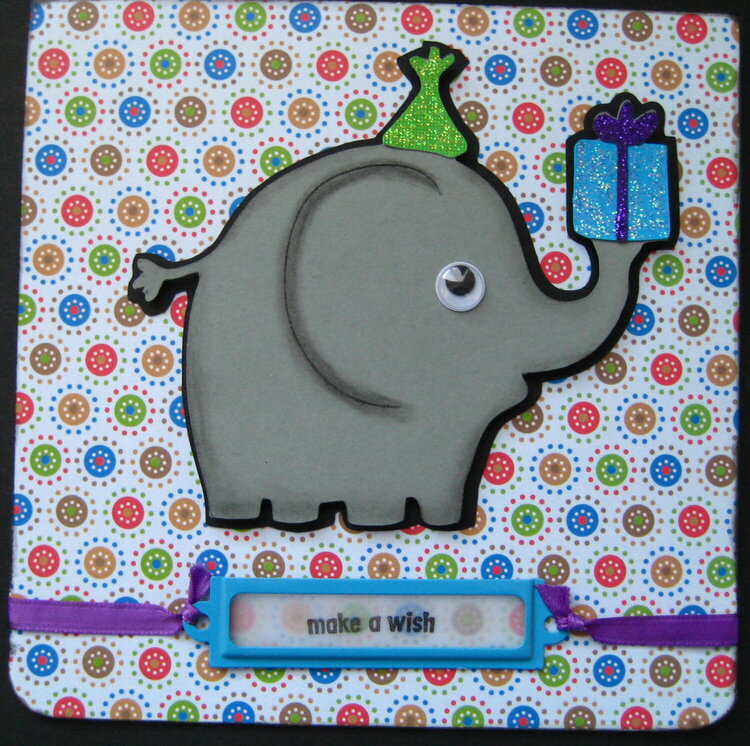 Elephant birthday card