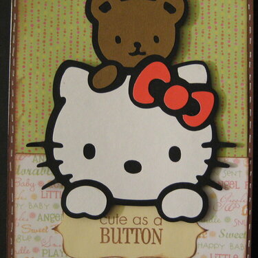 Cute as a button Hello Kitty