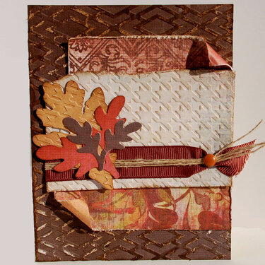 Fall Leaves *Lifestyle Crafts Embossing Folders Release*